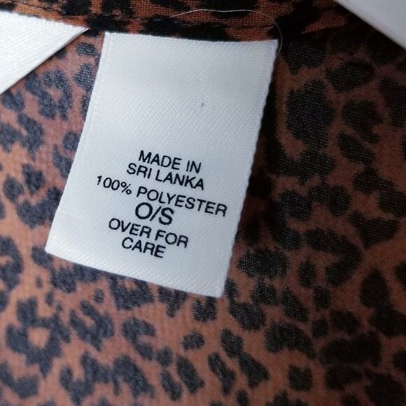 Victoria's Secret Leopard Animal Print Sheer Chiffon Robe - Size - Picture 10 of 10